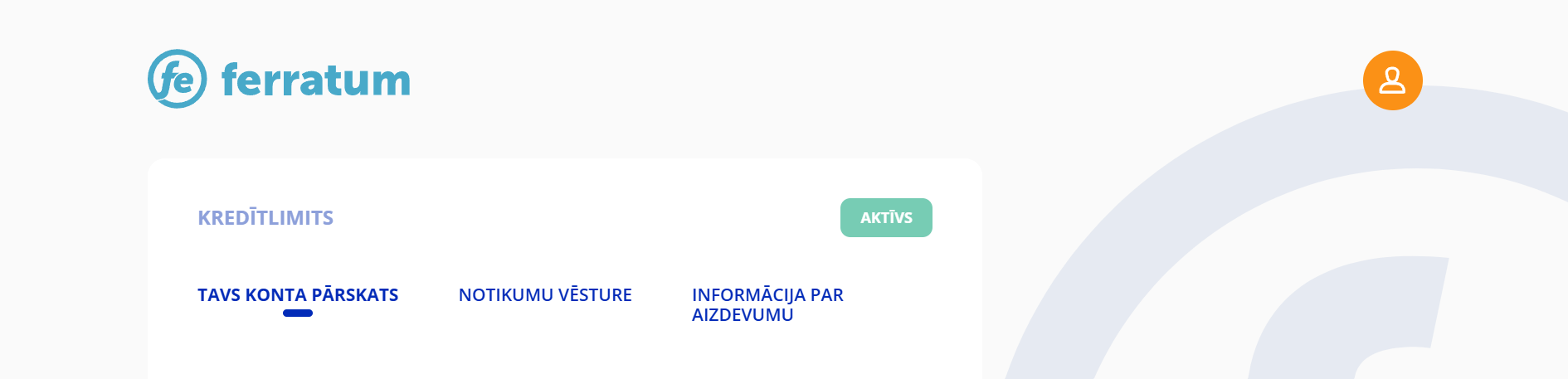User profile icon